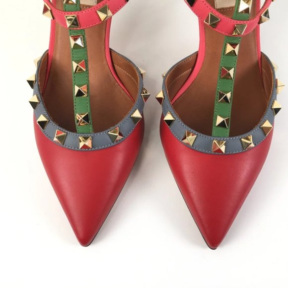 Valentino Rockstud Kitten Heels Sz 36 - Picture 5 of 8